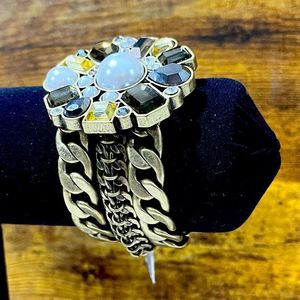 CHUNKY FLORAL GEM BRACELET